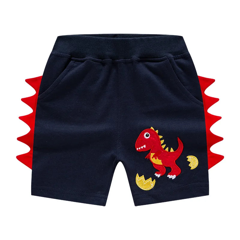 Short Garçon Sport Broderie Dinosaure