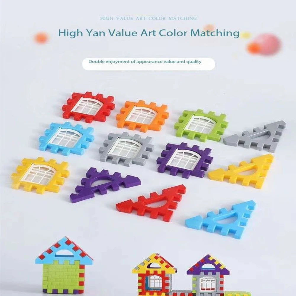 Children3D Puzzle Game Cube Block Toys Design Build Own Building Blocks Children's Educational Toys Parent-Child InteractionGift