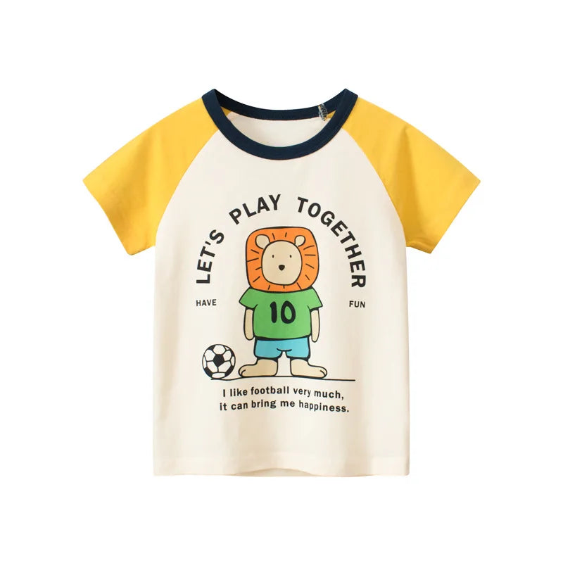 T-shirt Enfant Coton Cartoon Été