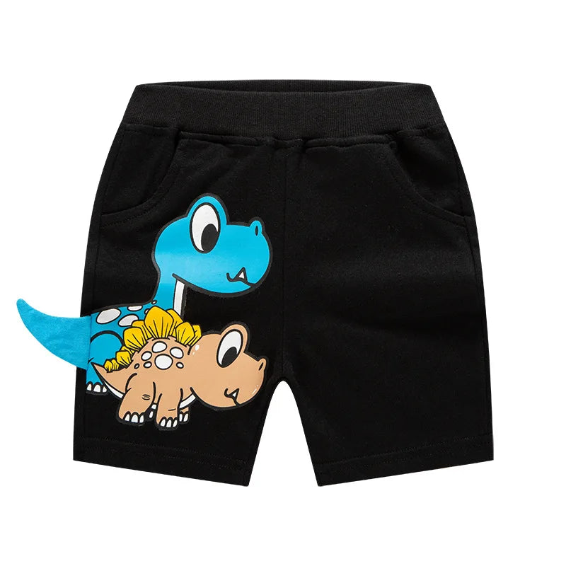 Short Garçon Sport Broderie Dinosaure