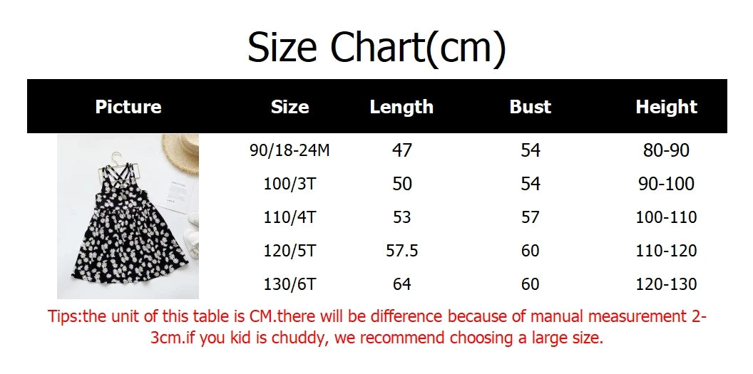 Robe Fille Imprimé Marguerites Été