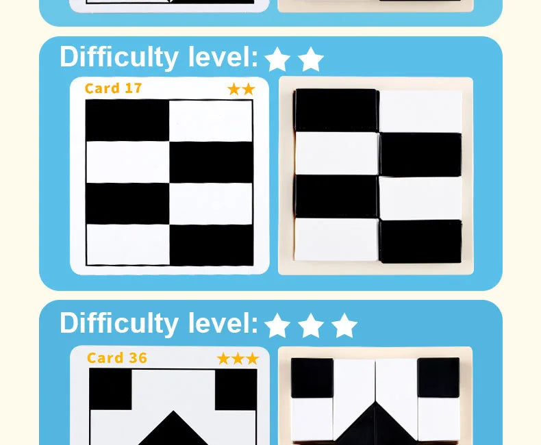 Block Puzzle, with Storage Tray Hidden Geometric Shape Pattern Jigsaw 3D Logic Thinking Training Desktop Game Toys