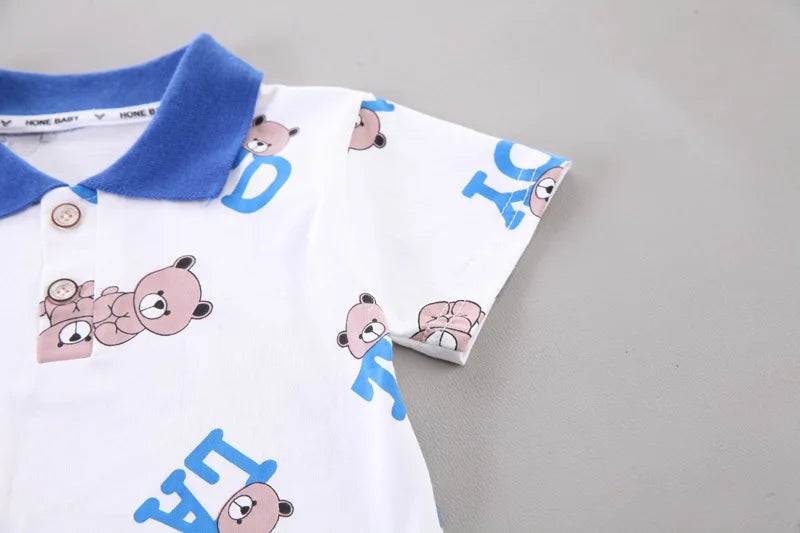 Ensemble Bébé Garçon T-shirt + Short Coton