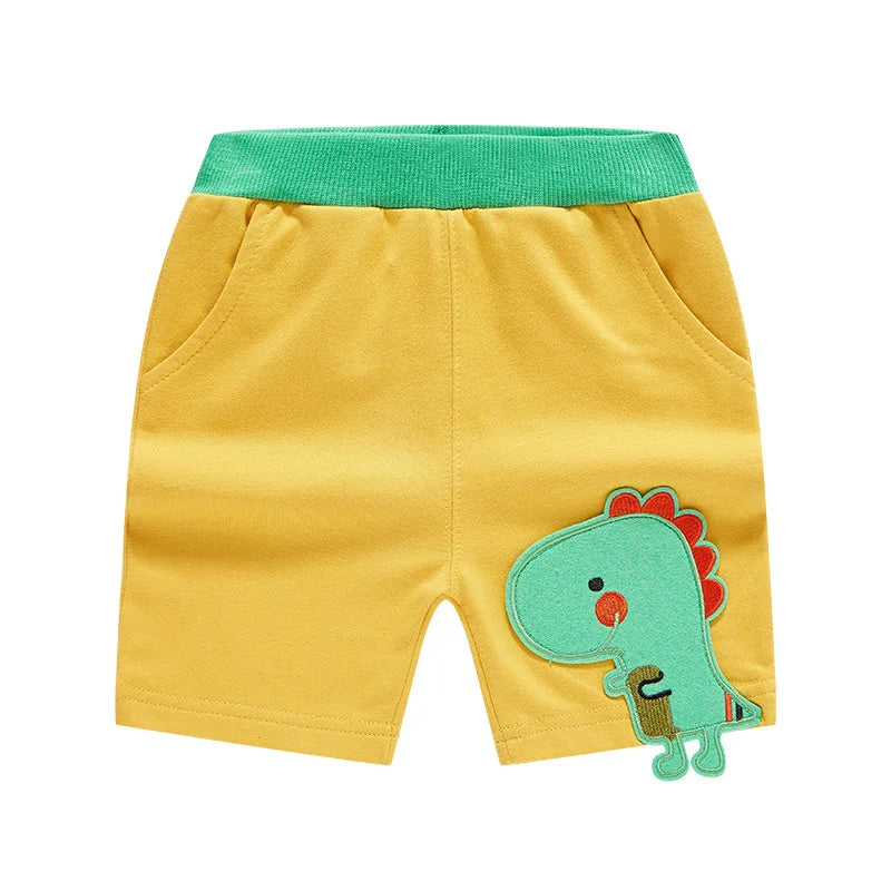 Short Garçon Sport Broderie Dinosaure