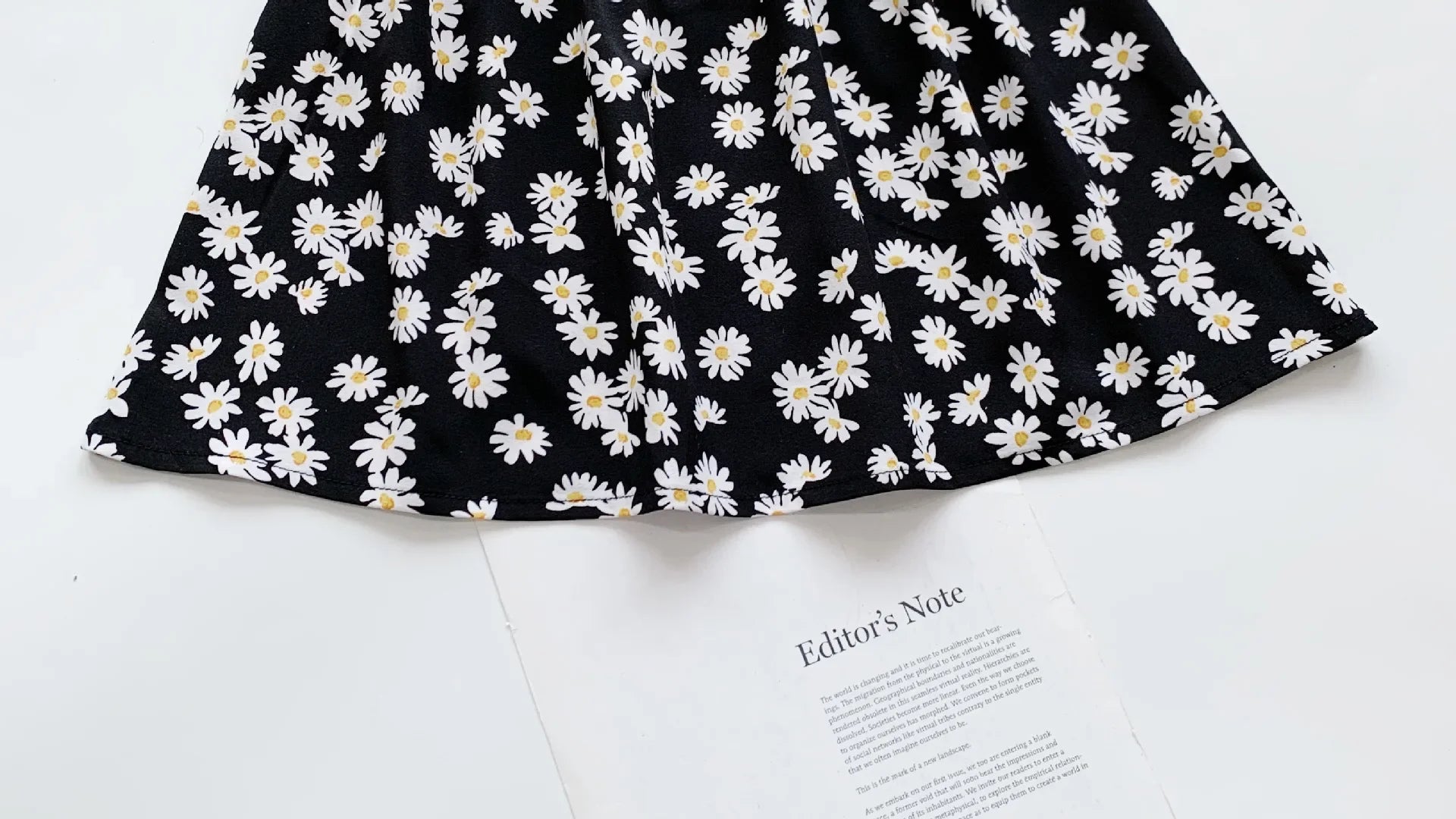 Robe Fille Imprimé Marguerites Été