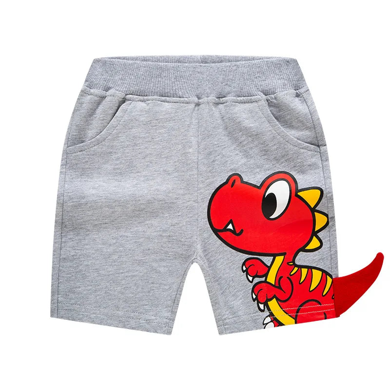 Short Garçon Sport Broderie Dinosaure