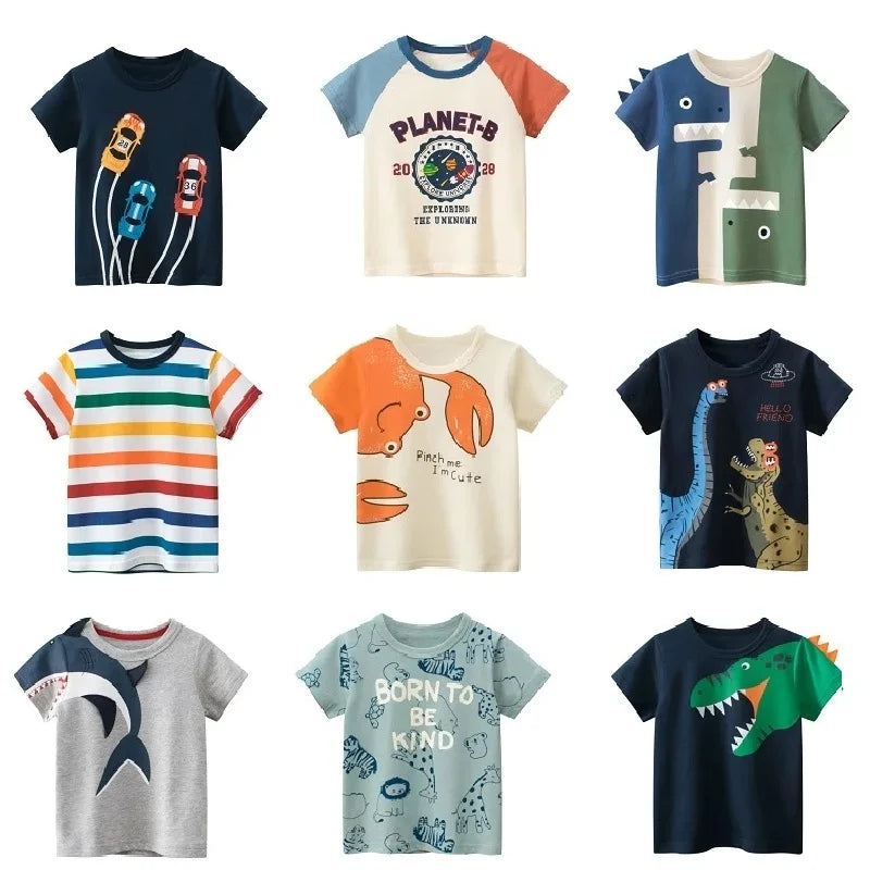 T-shirt Enfant Coton Cartoon Été