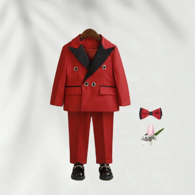 Costume Garçon 3 Pièces Blanc Mariage