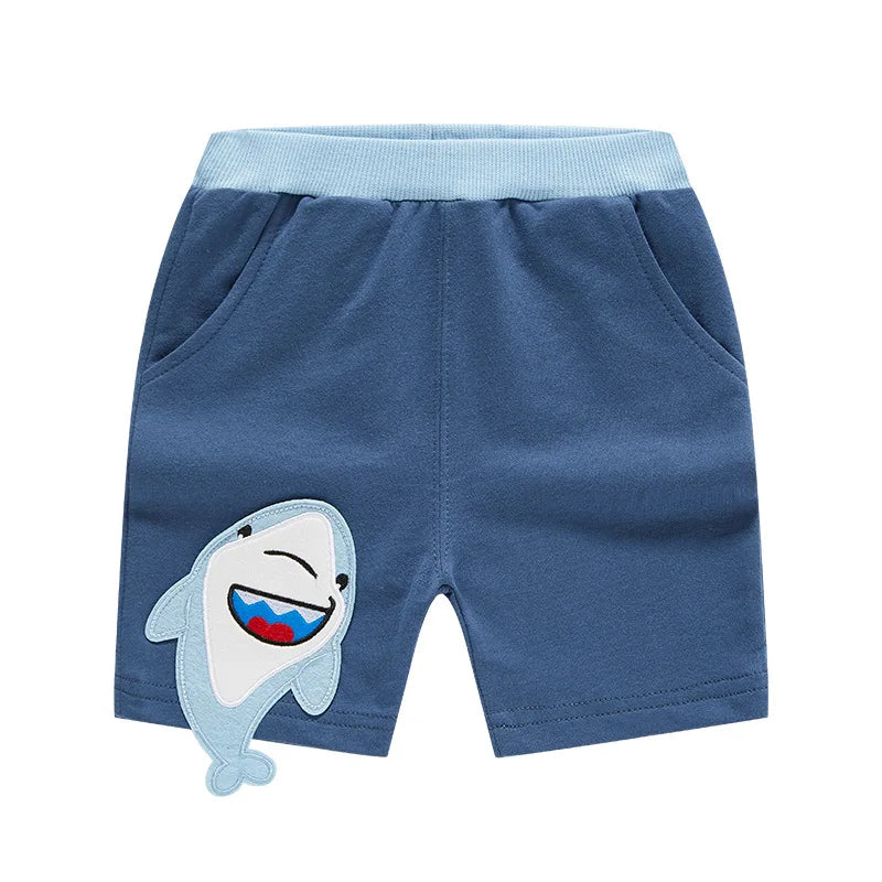Short Garçon Sport Broderie Dinosaure