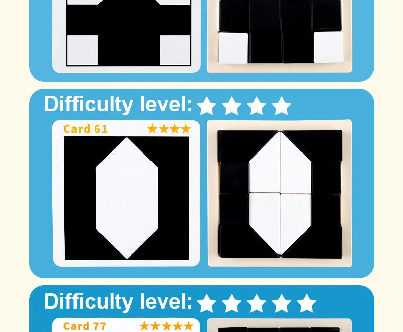 Block Puzzle, with Storage Tray Hidden Geometric Shape Pattern Jigsaw 3D Logic Thinking Training Desktop Game Toys