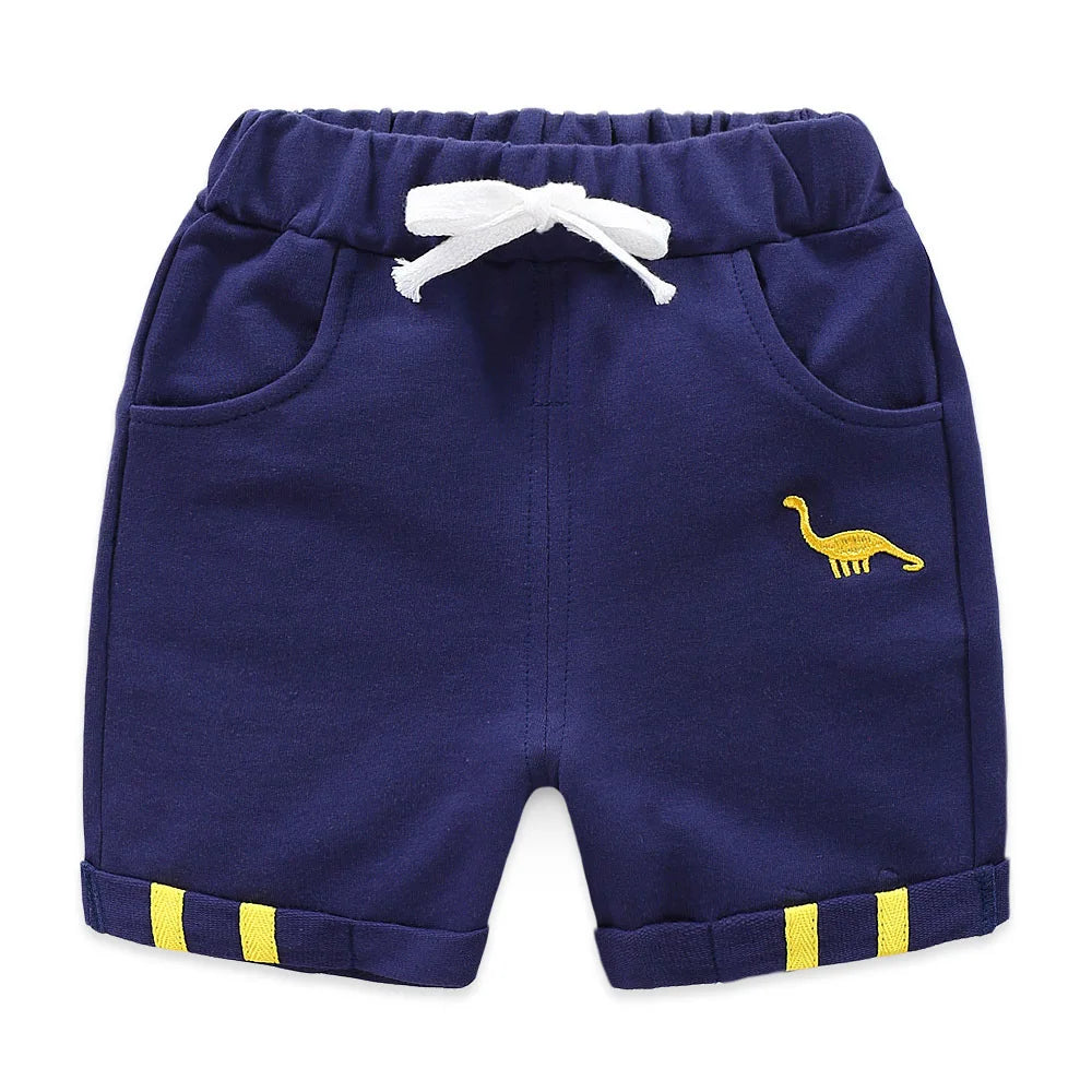 Short Enfant Coton Rayé Plage Été