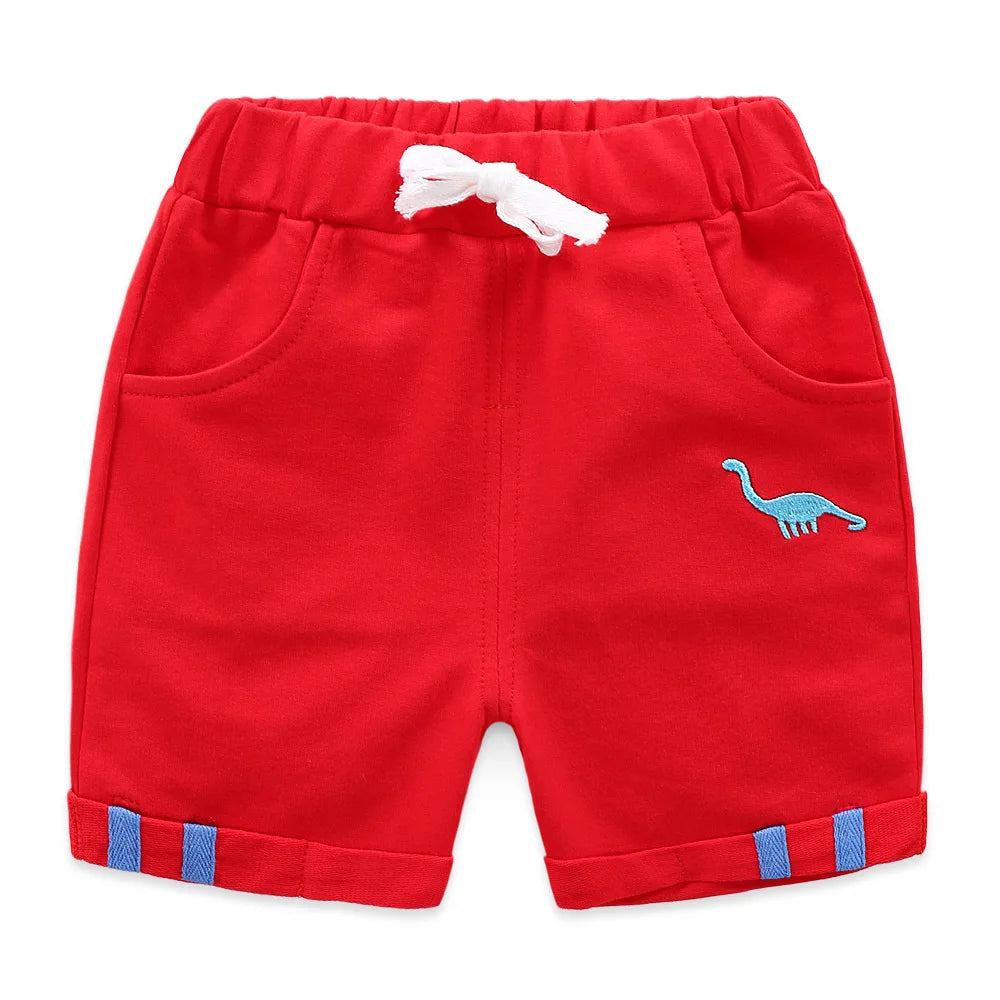 Short Enfant Coton Rayé Plage Été