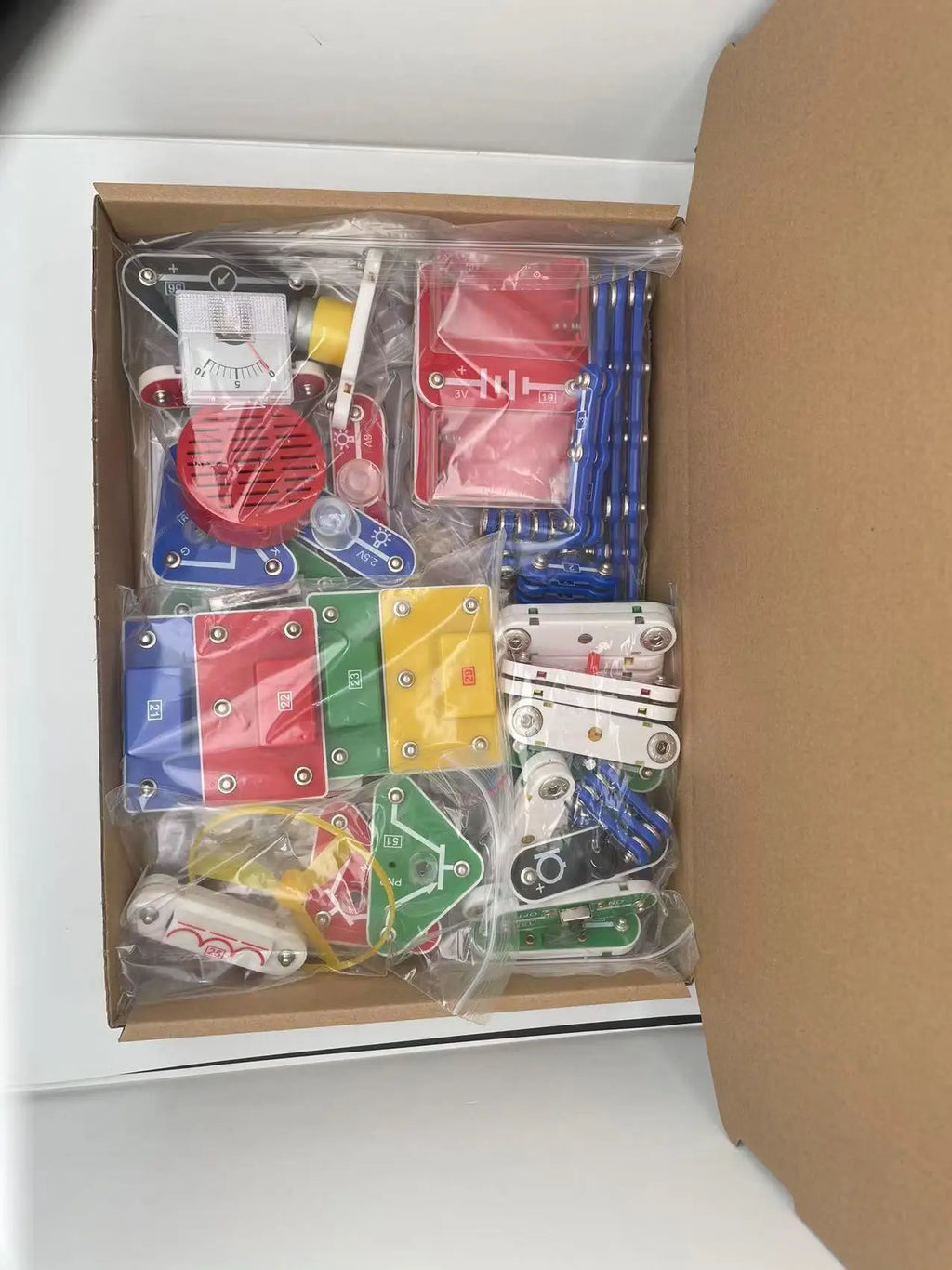 Children STEM Science Experiment Kit Circuit Blocks Physics  Electronic Toys For Primary School Students DIY STEM Kits For Kids