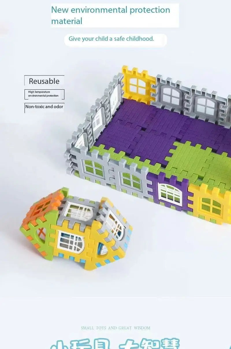 Children3D Puzzle Game Cube Block Toys Design Build Own Building Blocks Children's Educational Toys Parent-Child InteractionGift