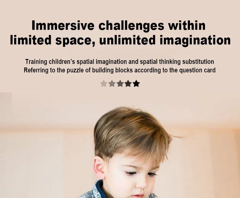 Block Puzzle, with Storage Tray Hidden Geometric Shape Pattern Jigsaw 3D Logic Thinking Training Desktop Game Toys