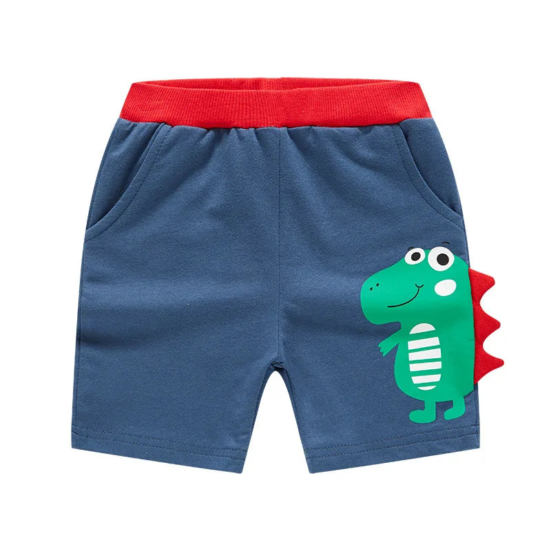 Short Garçon Sport Broderie Dinosaure