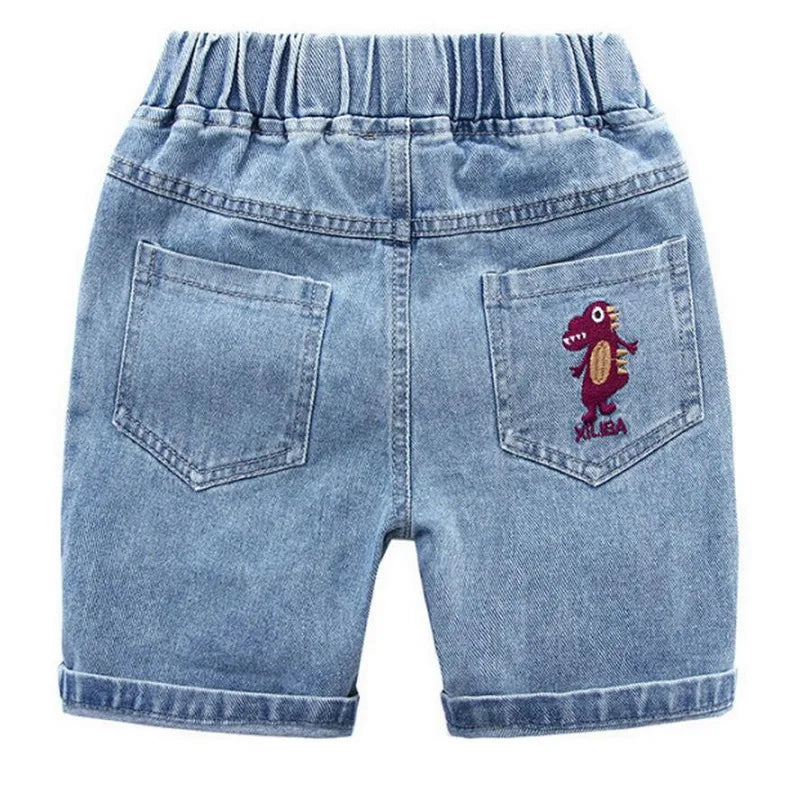 Short Denim Garçon Jean Déchiré Été