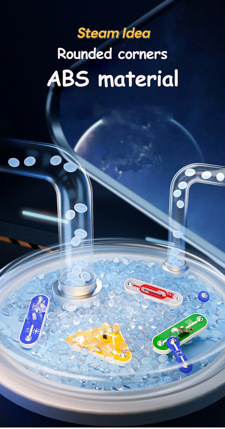 Children STEM Science Experiment Kit Circuit Blocks Physics  Electronic Toys For Primary School Students DIY STEM Kits For Kids