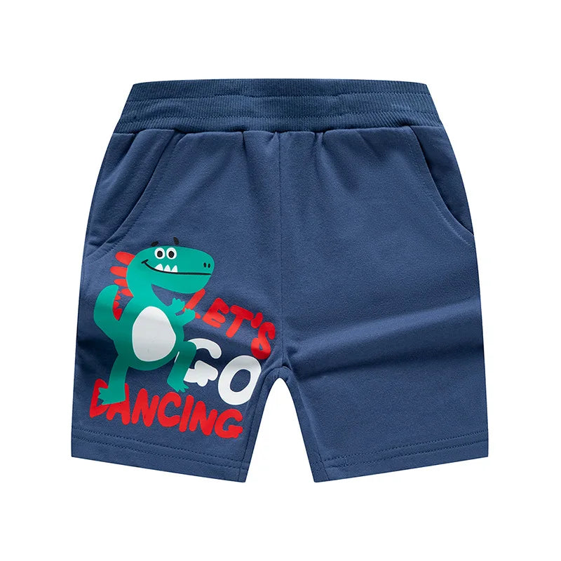Short Garçon Sport Broderie Dinosaure
