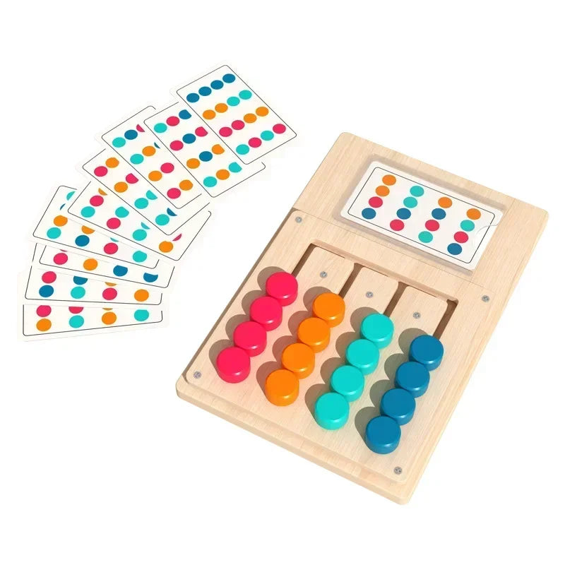 Puzzle Montessori en Bois - Jeu d'Apprentissage Formes et Couleurs