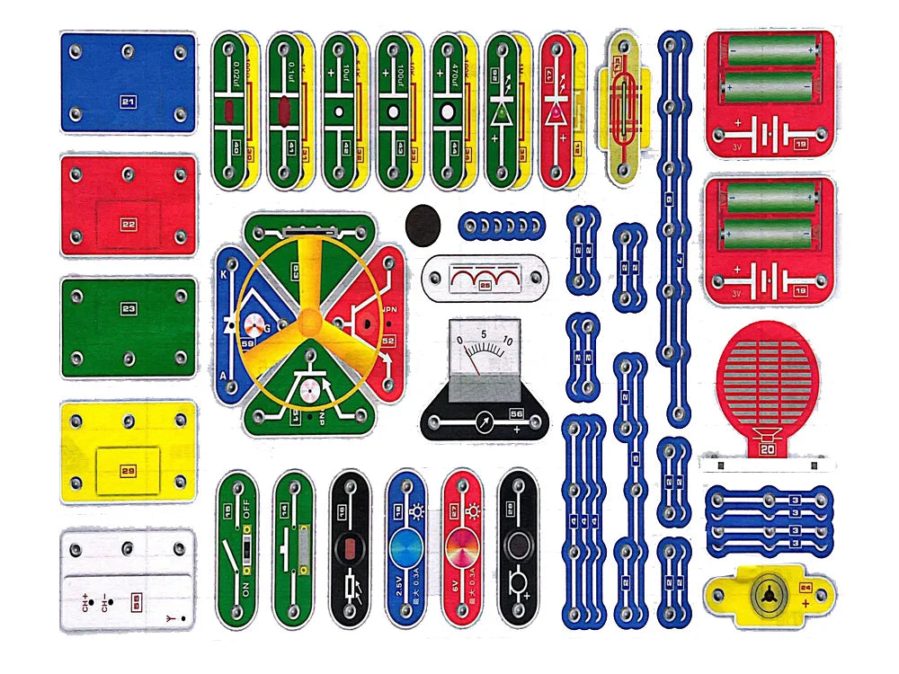 Children STEM Science Experiment Kit Circuit Blocks Physics  Electronic Toys For Primary School Students DIY STEM Kits For Kids