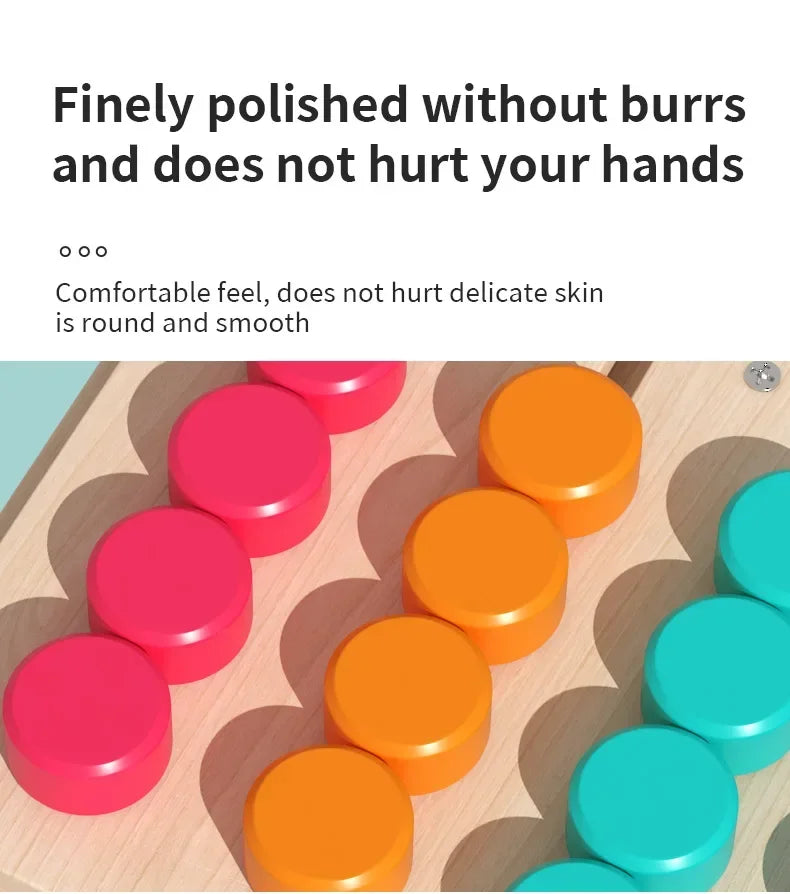 Puzzle Montessori en Bois - Jeu d'Apprentissage Formes et Couleurs