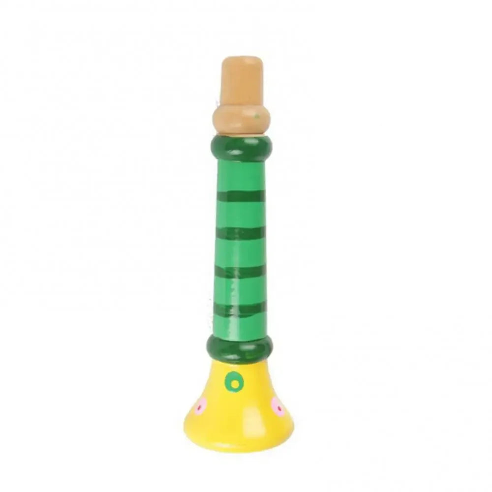 Wooden Trumpet Children Toy Horn Whistle Musical Instrument for Kids Early Educational Montessori Toys Sound Training Games