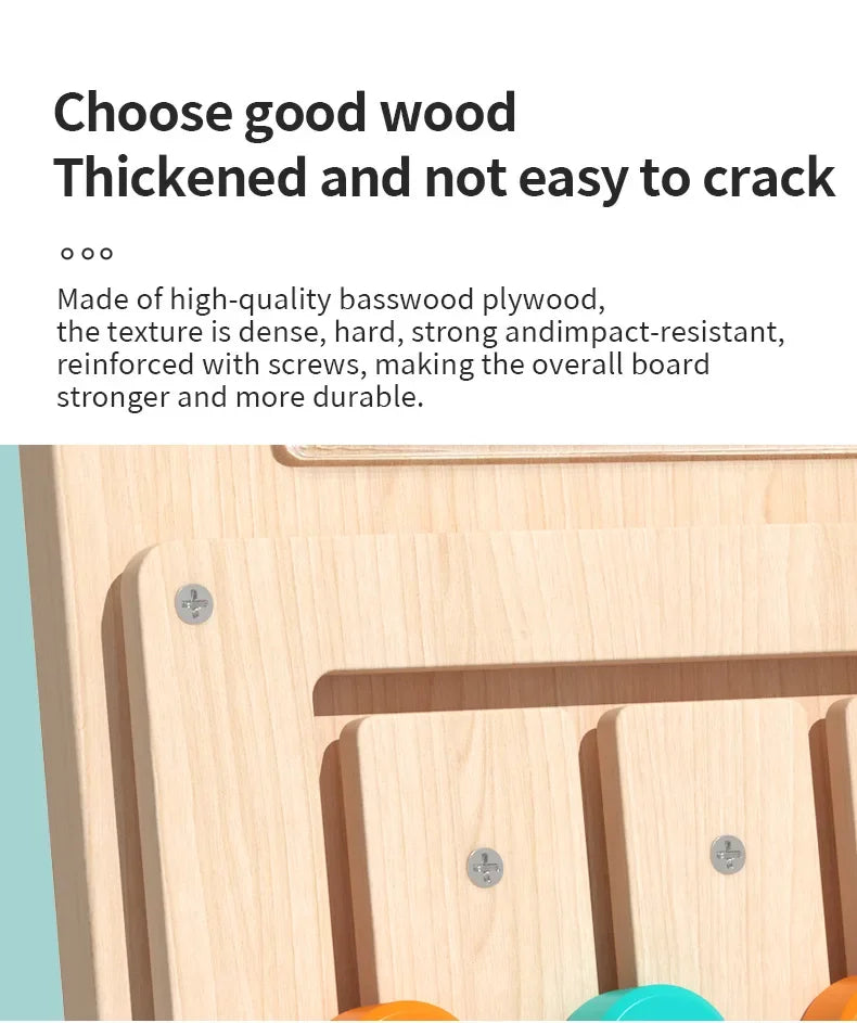 Puzzle Montessori en Bois - Jeu d'Apprentissage Formes et Couleurs