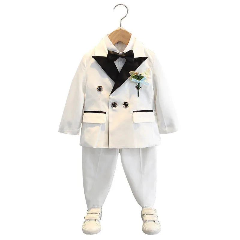 Costume Garçon 3 Pièces Blanc Mariage