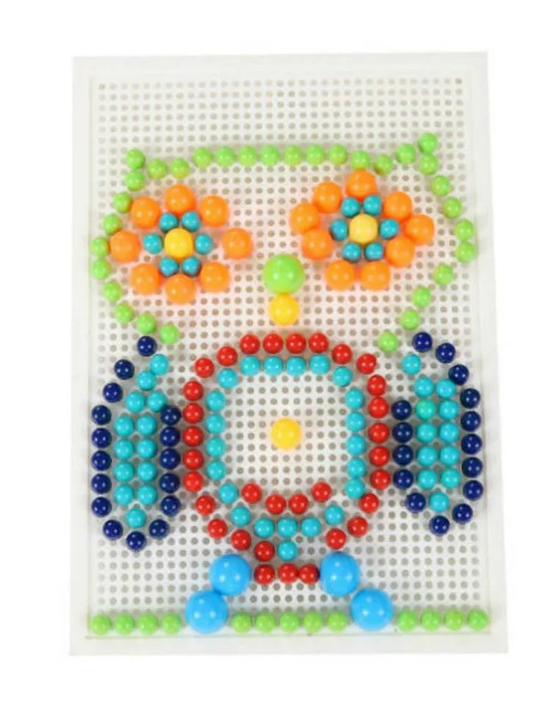 296pcs 3D Puzzle Educational STEM Toys, Mushroom Grain Design Boxed Building Board Games for Kids Learning Activities