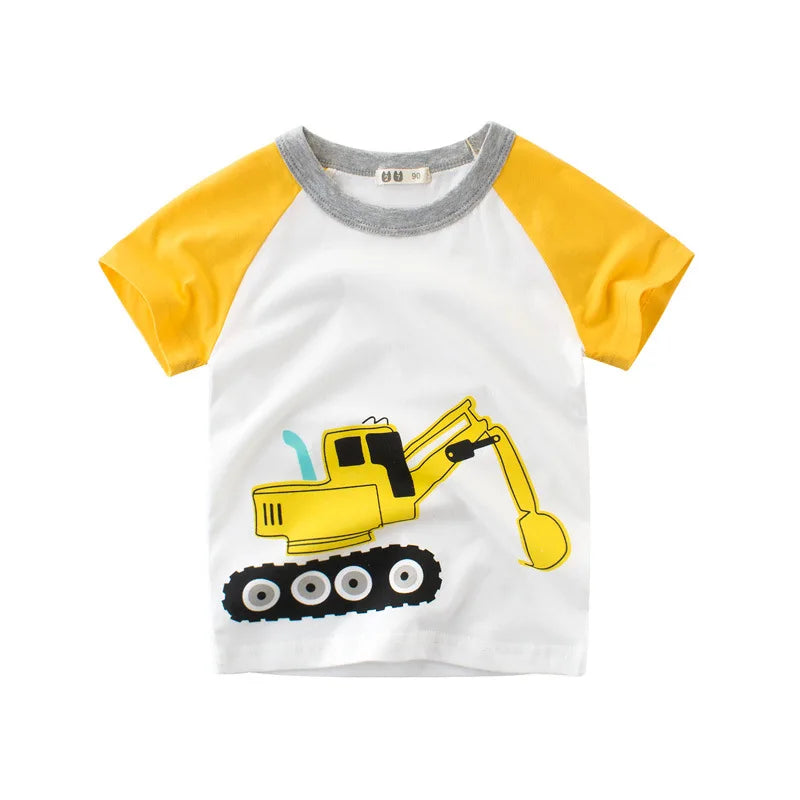 T-shirt Enfant Coton Cartoon Été