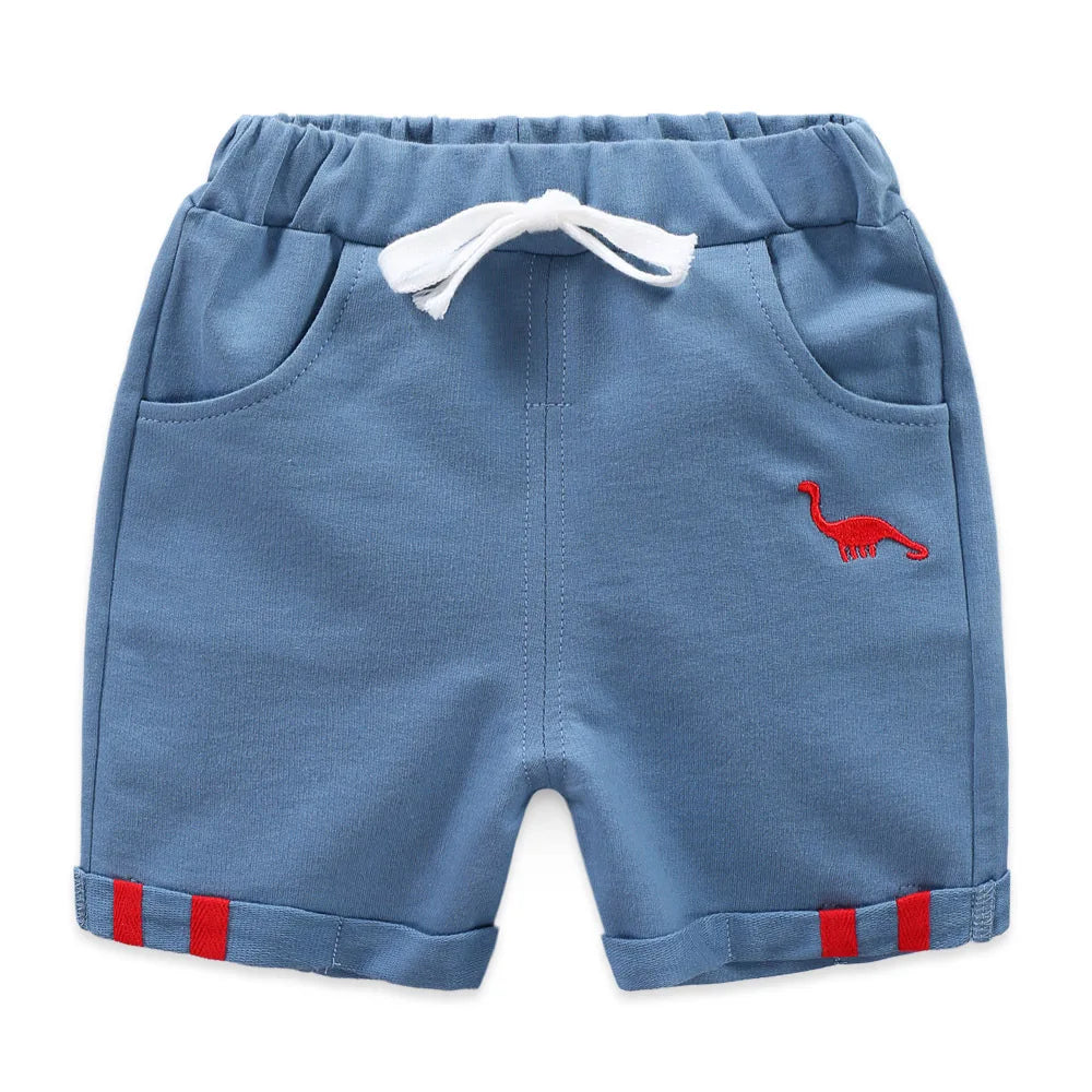 Short Enfant Coton Rayé Plage Été