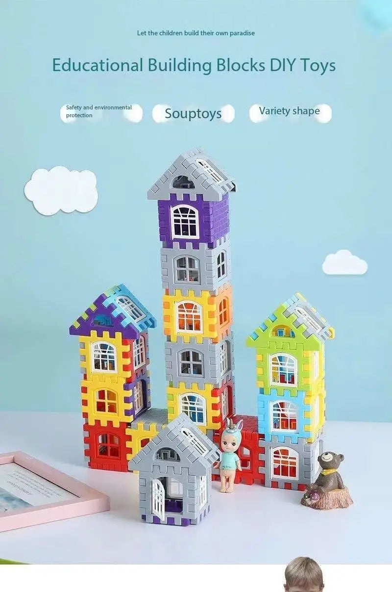 Children3D Puzzle Game Cube Block Toys Design Build Own Building Blocks Children's Educational Toys Parent-Child InteractionGift