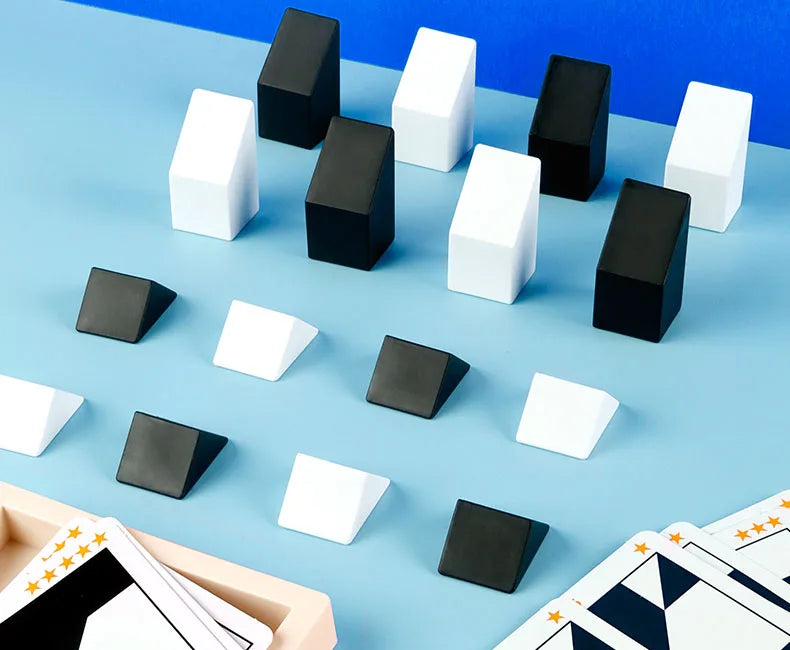 Block Puzzle, with Storage Tray Hidden Geometric Shape Pattern Jigsaw 3D Logic Thinking Training Desktop Game Toys