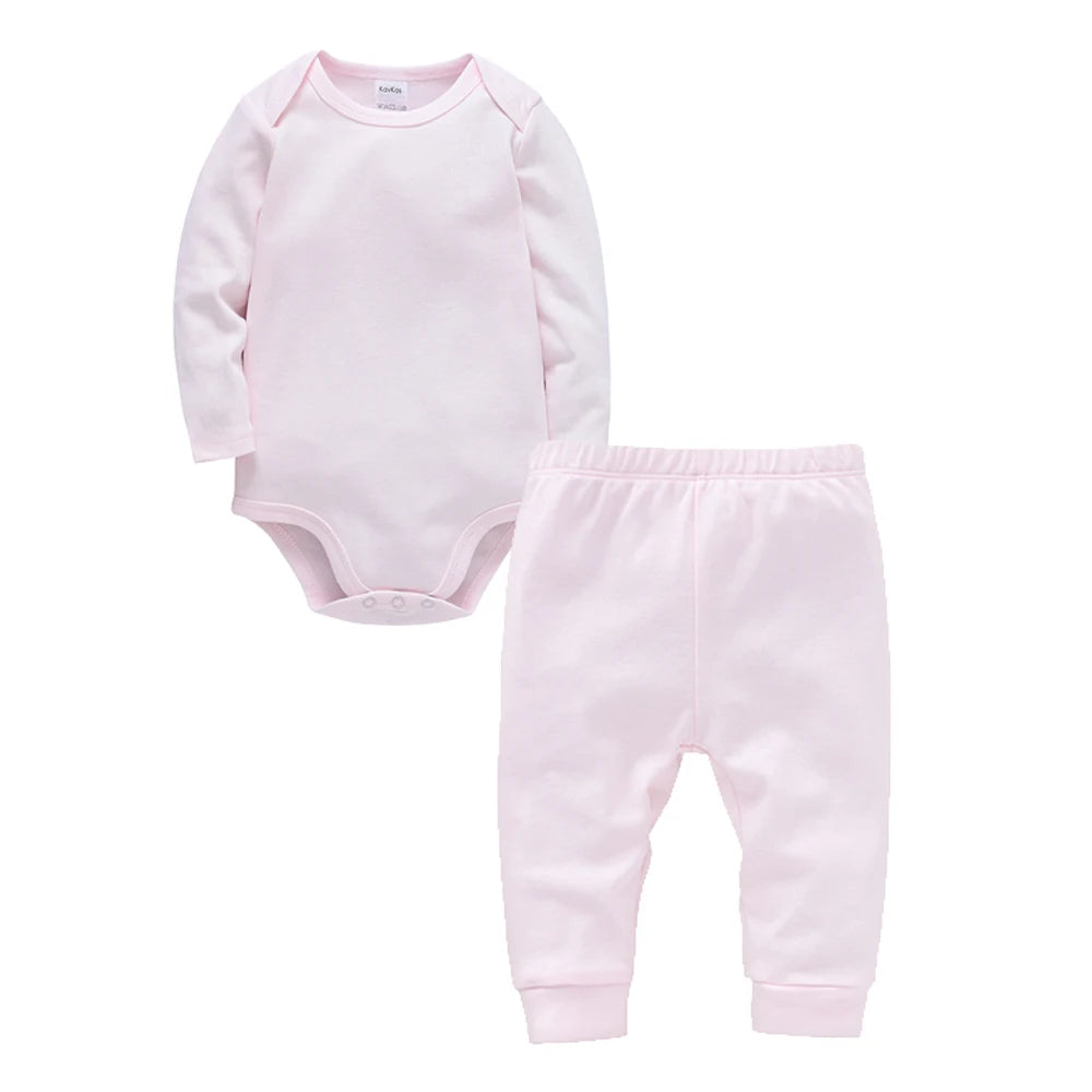 Ensemble Bébé 2 Pièces Coton Body + Pantalon