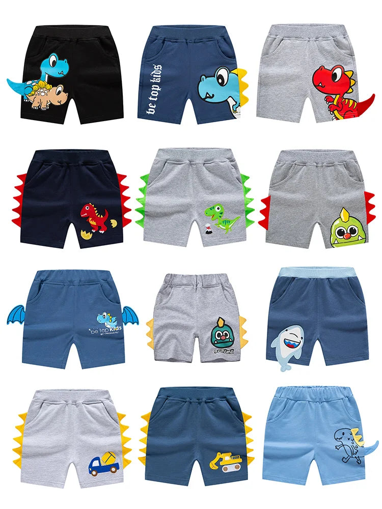 Short Garçon Sport Broderie Dinosaure
