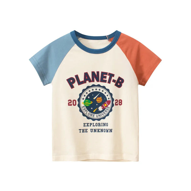 T-shirt Enfant Coton Cartoon Été