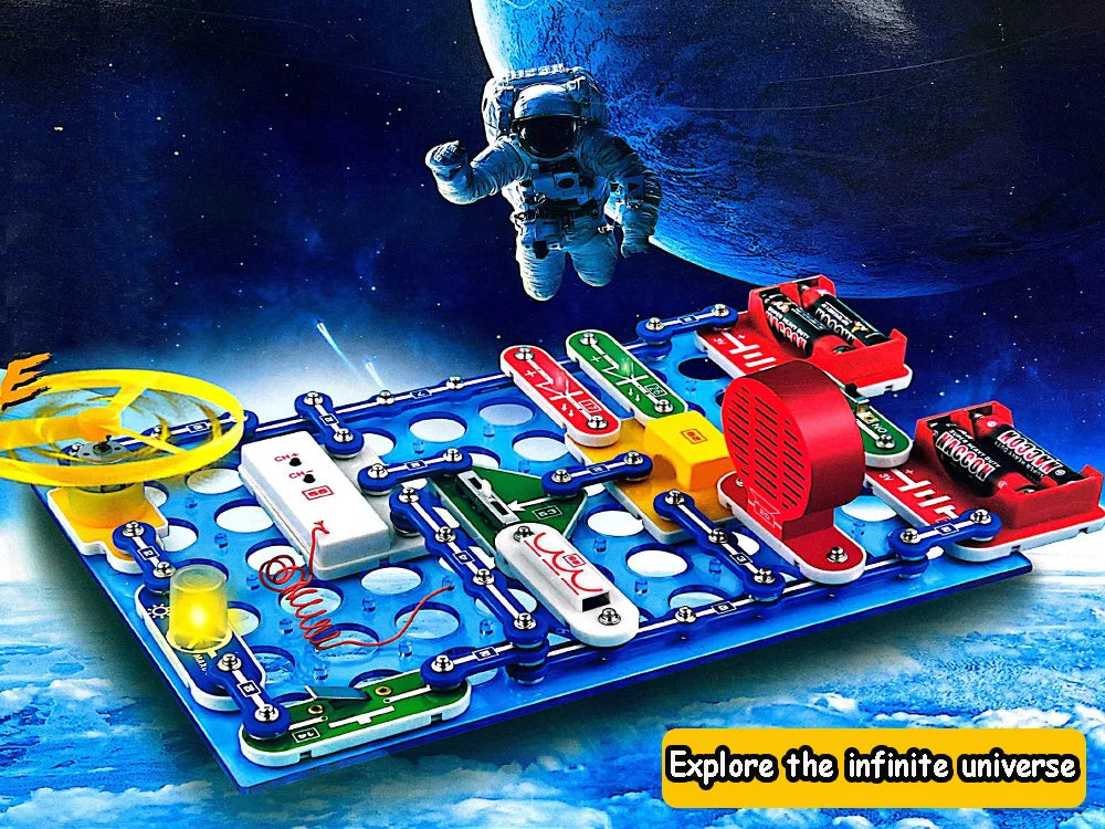Children STEM Science Experiment Kit Circuit Blocks Physics  Electronic Toys For Primary School Students DIY STEM Kits For Kids