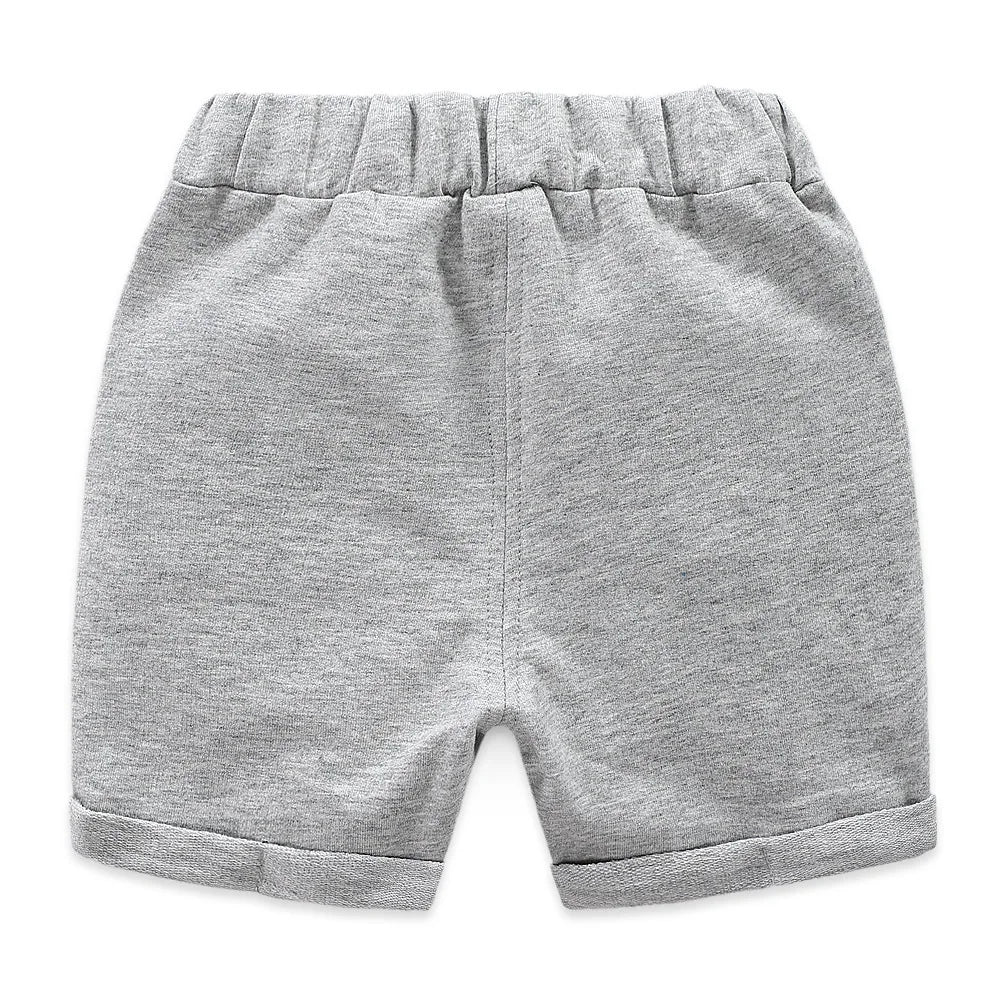 Short Enfant Coton Rayé Plage Été