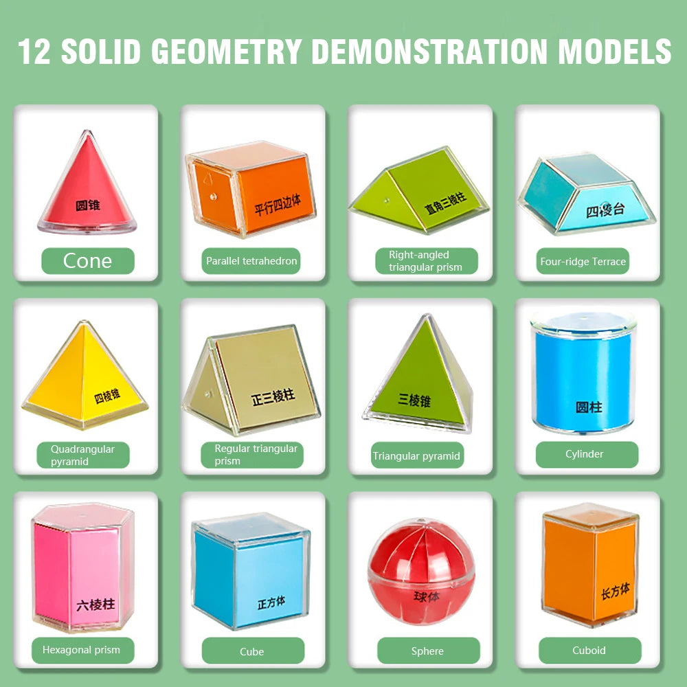 12/16/20 Geometry Demonstration Models Spatial Structure Visualization Tools for STEM Education Teaching Kits