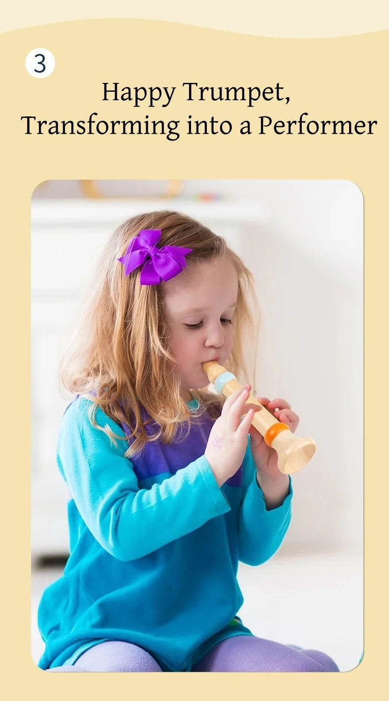 Baby Musical Instruments Wooden Toys Montessori Percussion Instruments Drut Set with Xylophone Preschool Educational Kids Gifts