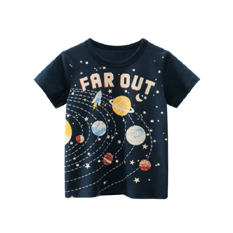 T-shirt Enfant Coton Cartoon Été