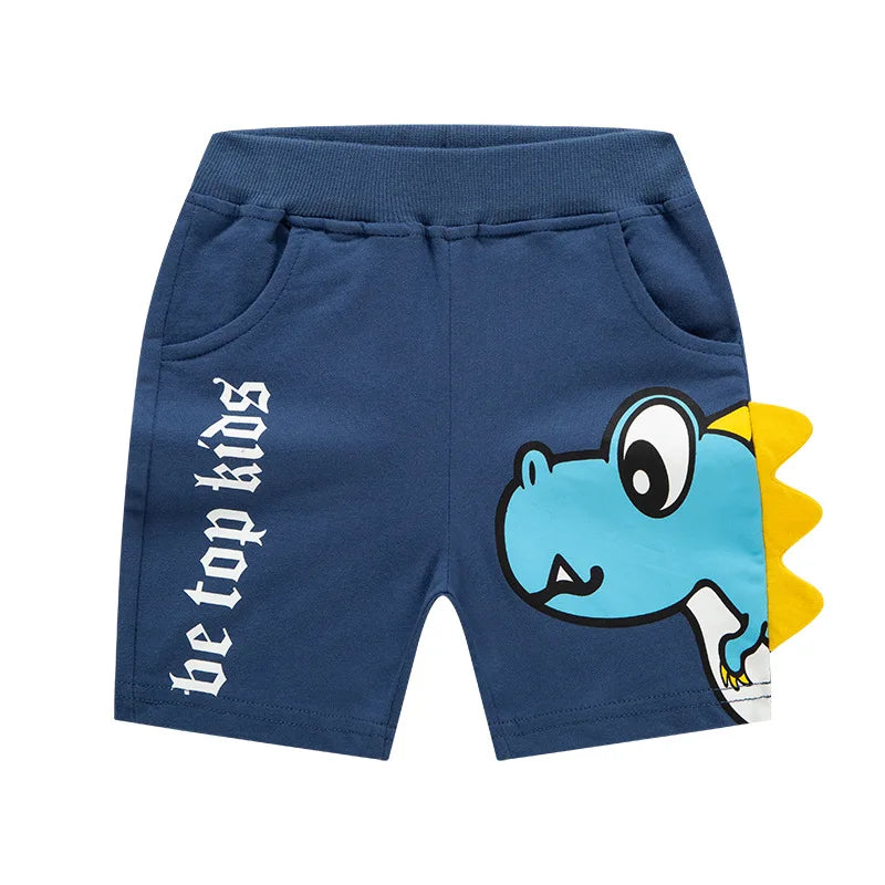 Short Garçon Sport Broderie Dinosaure