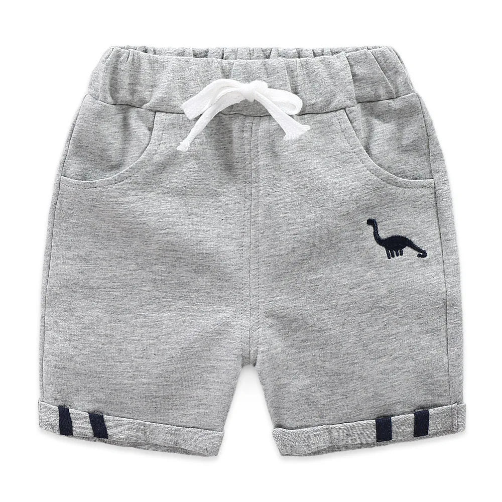 Short Enfant Coton Rayé Plage Été