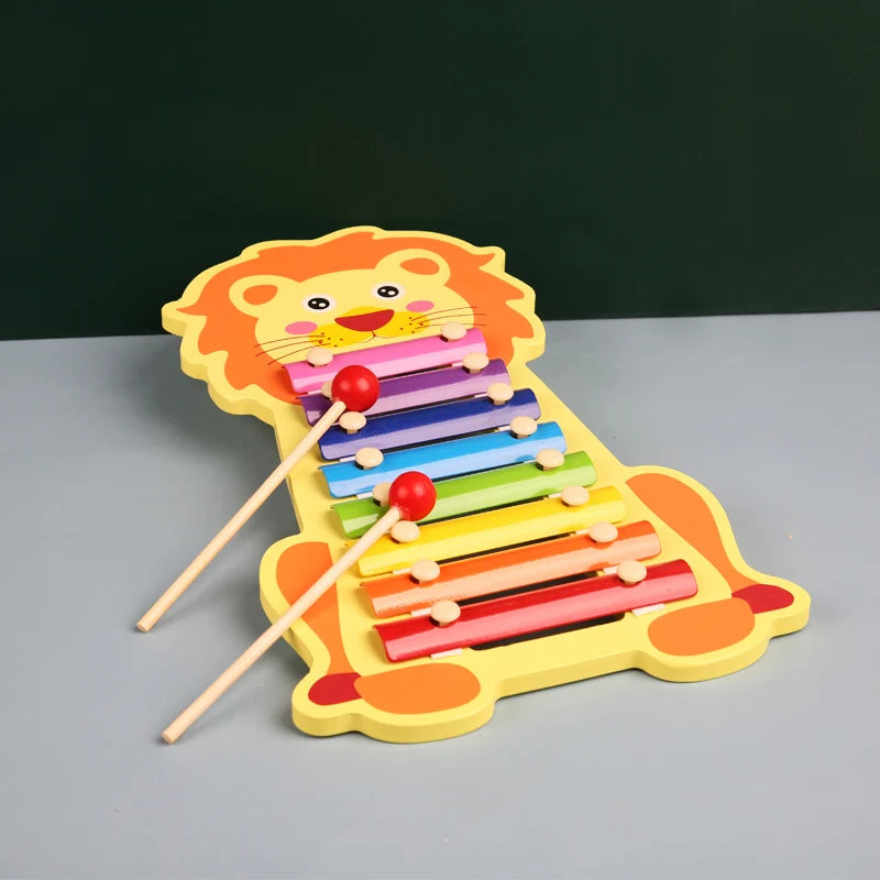 8 Scales Xylophone Educational Percussion Xylophone Learning Professional Kids Wood Xylophone for Band Beginner Birthday Gift