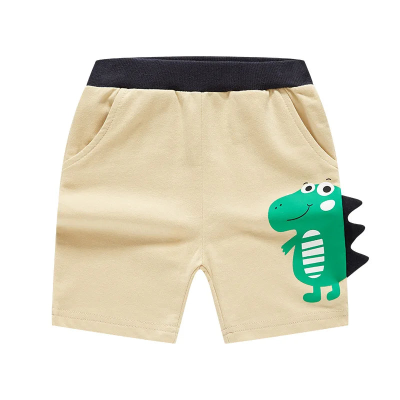 Short Garçon Sport Broderie Dinosaure