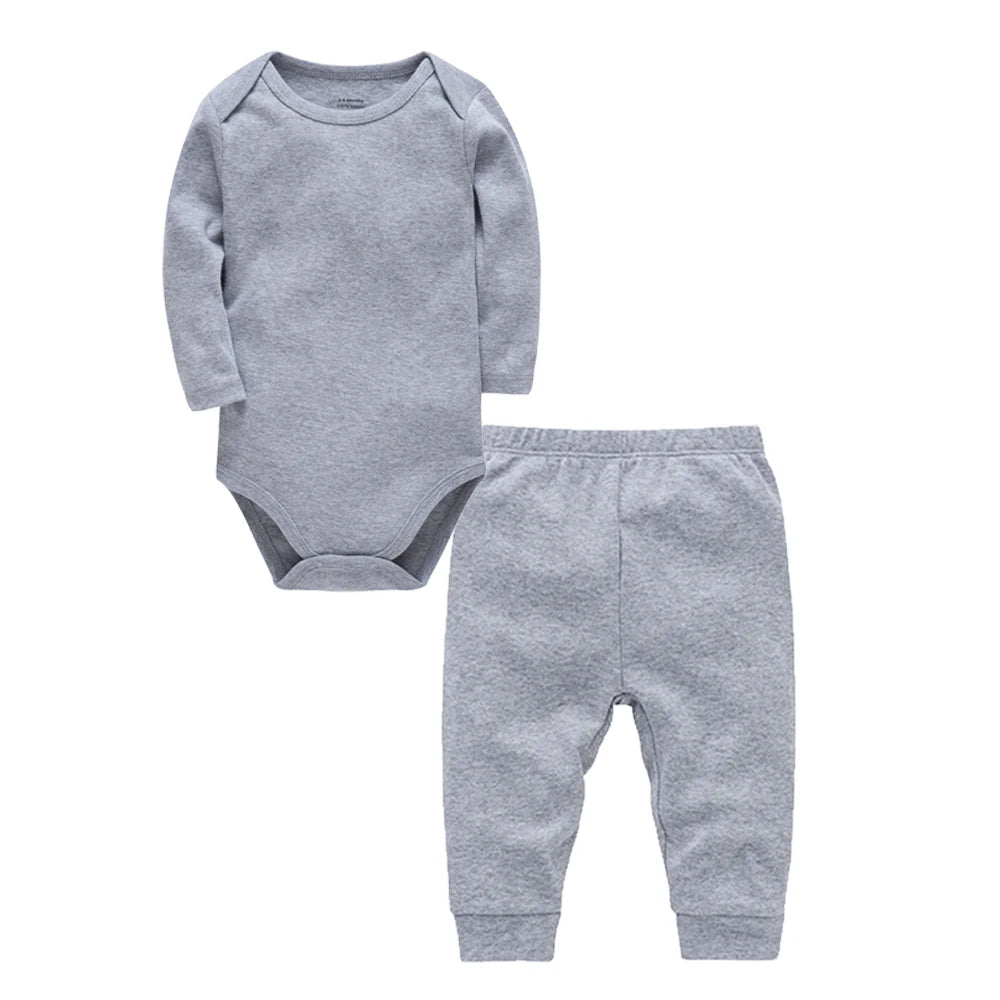 Ensemble Bébé 2 Pièces Coton Body + Pantalon