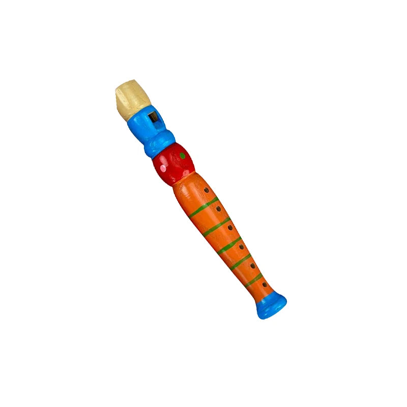 Colorful Wooden Cartoon Flute & Harmonica Wood Music Instrument Toys for Kids Early Educational Musical Toys for Children