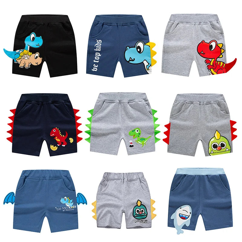Short Garçon Sport Broderie Dinosaure