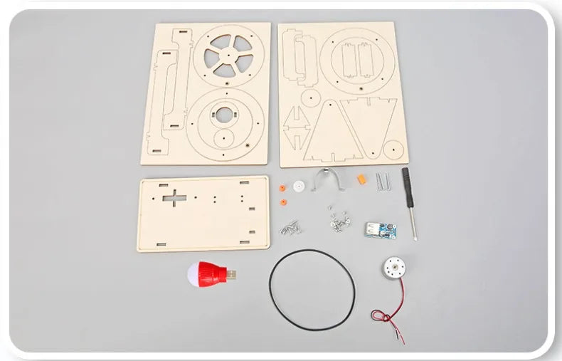 Kids Stem Science Physics Handmade DIY Kit Toy Experimental Materials for Student Classroom Project Paintable Gifts for Children